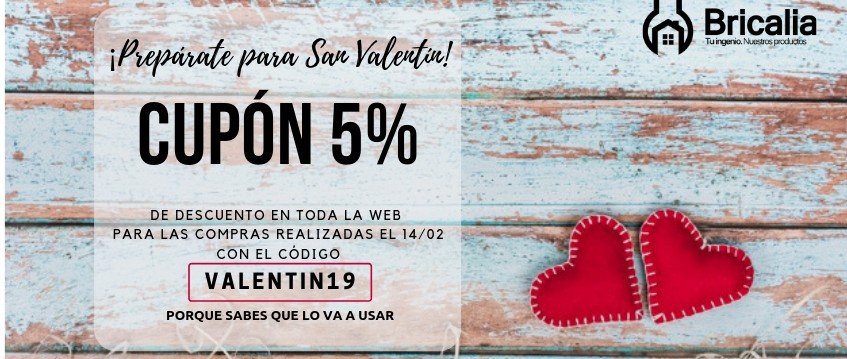 CUPÓN DESCUENTO 5% SAN VALENTÍN